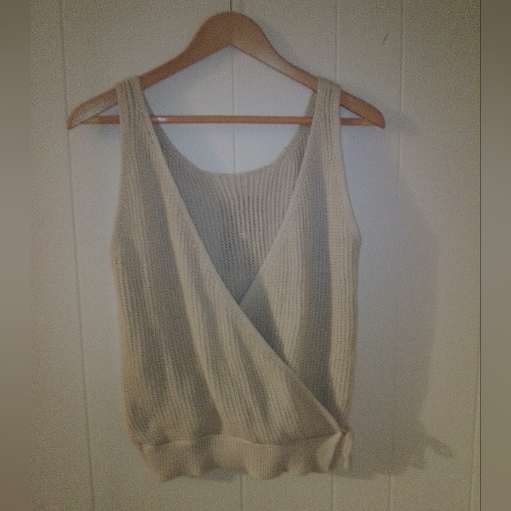 Wrap crochet tank